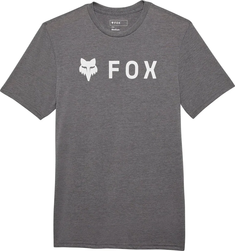Haut de Sport Fox Absolute Gris M - Tee-shirt Manches Courtes Premium MX