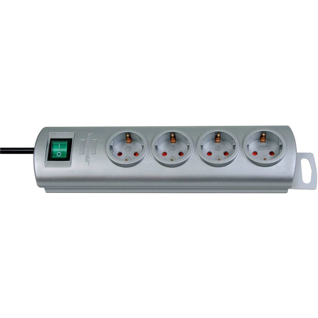 Brennenstuhl Primera-Line Steckdosenleiste 4-fach silber 1,5m H05VV-F 3G1,5, 1153390124
