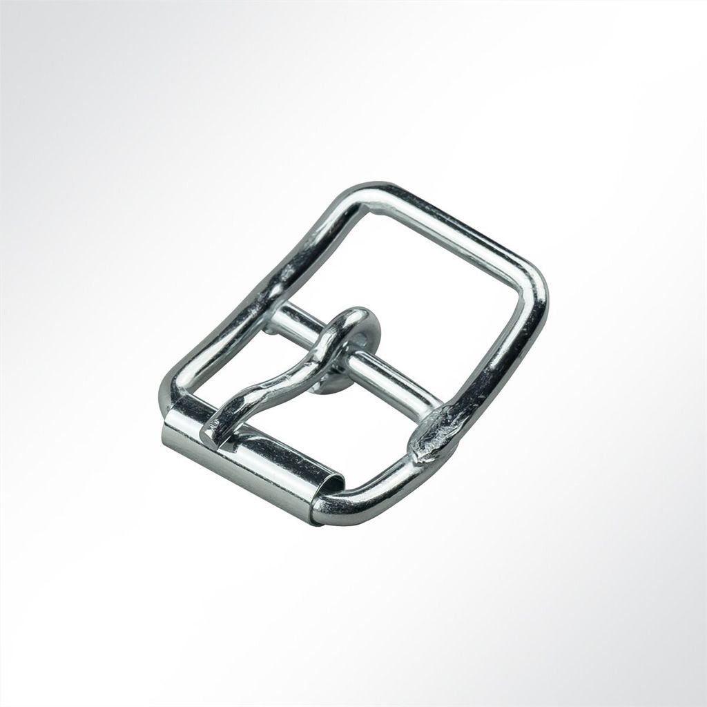 Lysel Doppelrollschnalle verzinkt, (BxL) 25x40mm in Grau (10 Stück)