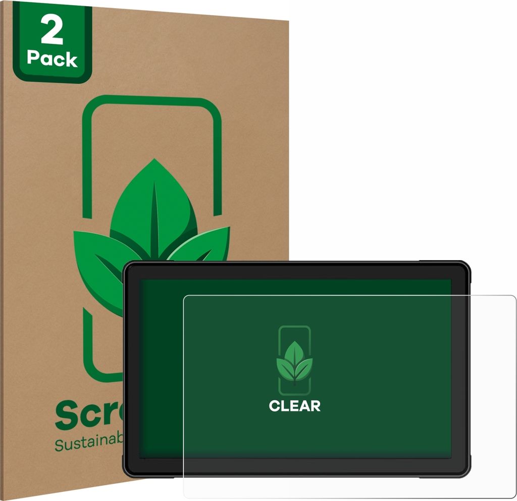 2x ScreenLeaf Schutzfolie für Woibugee Motorrad Carplay 7" nachhaltiger Displayschutz Display Schutz Folie Klar Transparent