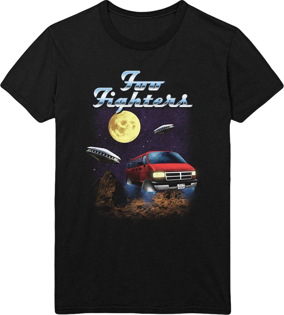 Foo Fighters - "Van Tour" T-Shirt für Herren/Damen Uni RO1918 (XXL) (Schwarz)