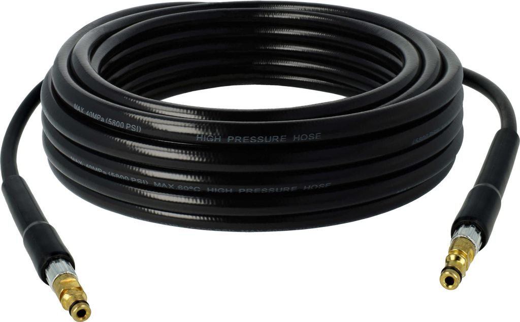 vhbw 10m Hochdruckschlauch kompatibel mit Kärcher K 4 Basic eco!ogic Home *EU, K 4 BC *EU, K 4 Basic Home T 350 *EU Hochdruckreiniger - Messinggew...