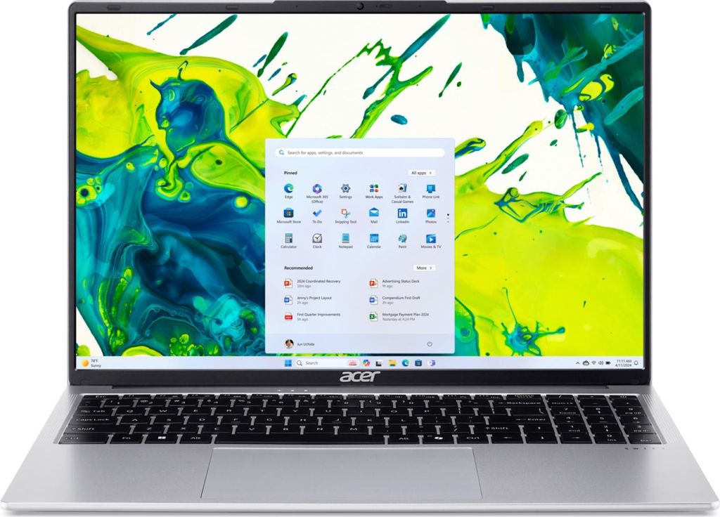 ACER Swift Lite 16 (SFL16-31P-37FU), Light Silver, 16 Zoll, Produktbild 