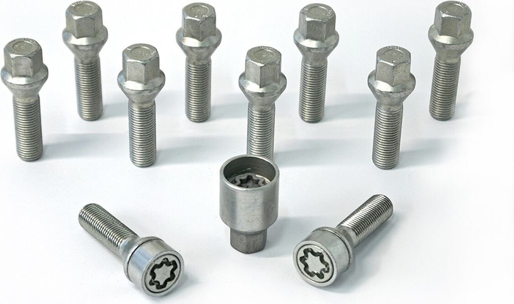 10x H&R Radschraube M14x1,5 M14 30mm SW17 17 mm 1453001SET
