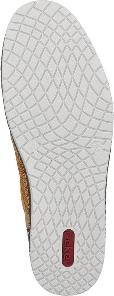 Rieker Herren Slipper Sneaker mit Gummizug und Strukturoberfläche B5252, Größe:42 EU, Farbe:Gelb