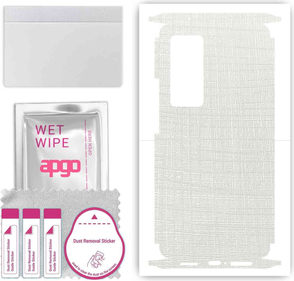 apgo Rückseite + Seiten Schutzfolie, Skin, kompatibel mit Vivo X60 Pro 5G, Hinten Displayschutzfolie aus Vinylfolie, kratzfest, einfache Montage -...