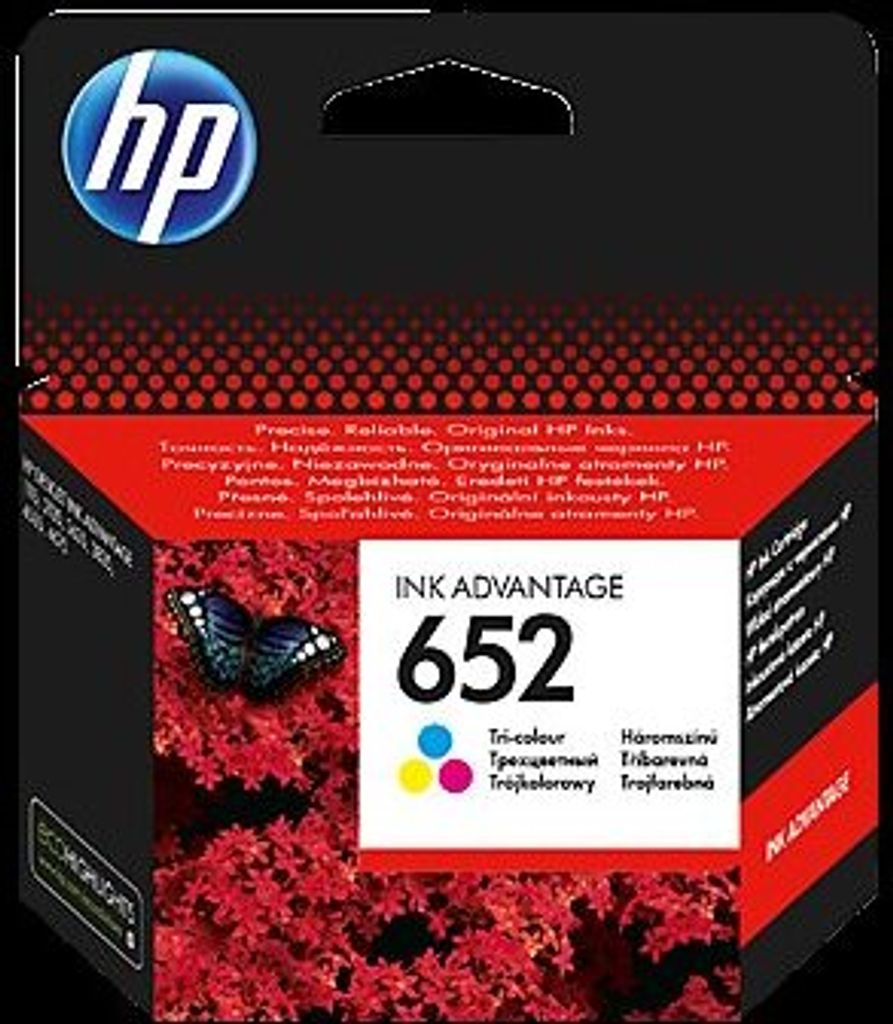 HP Original 652 Cyan/Magenta/Gelb Ink Advantage Produktbild 