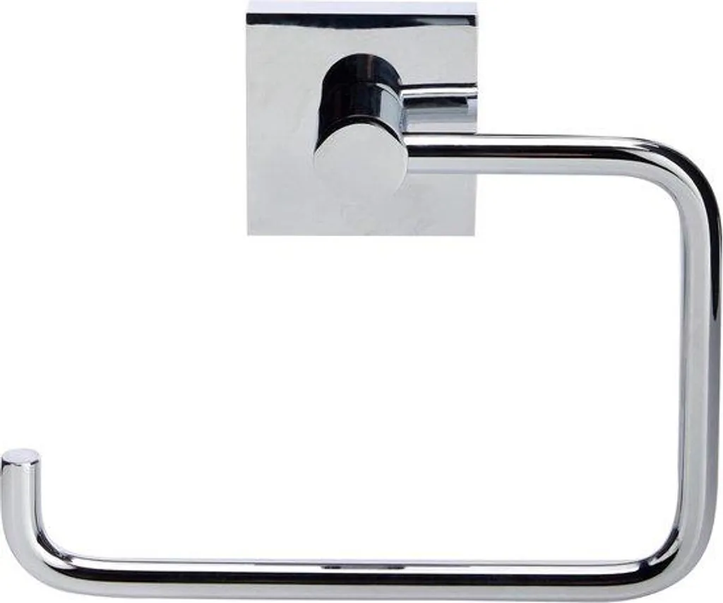 Porte-papier WC chrome poli inoxydable - Finition miroir haute qualité