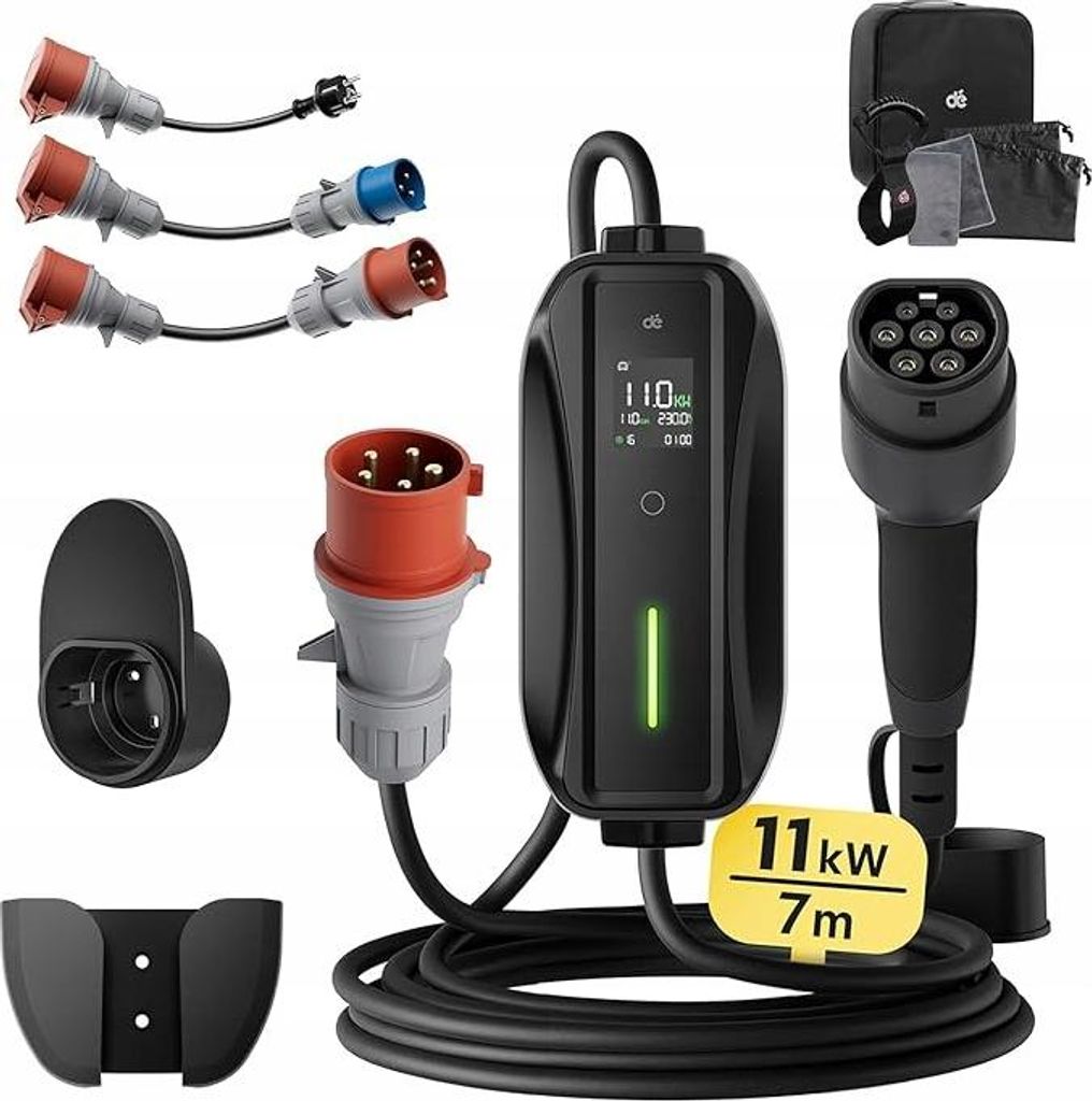 dé Prenosná nabíjacie stanica 11 kW, 3-fázová, 7 m, 6–16 A, Obrázok produktu 