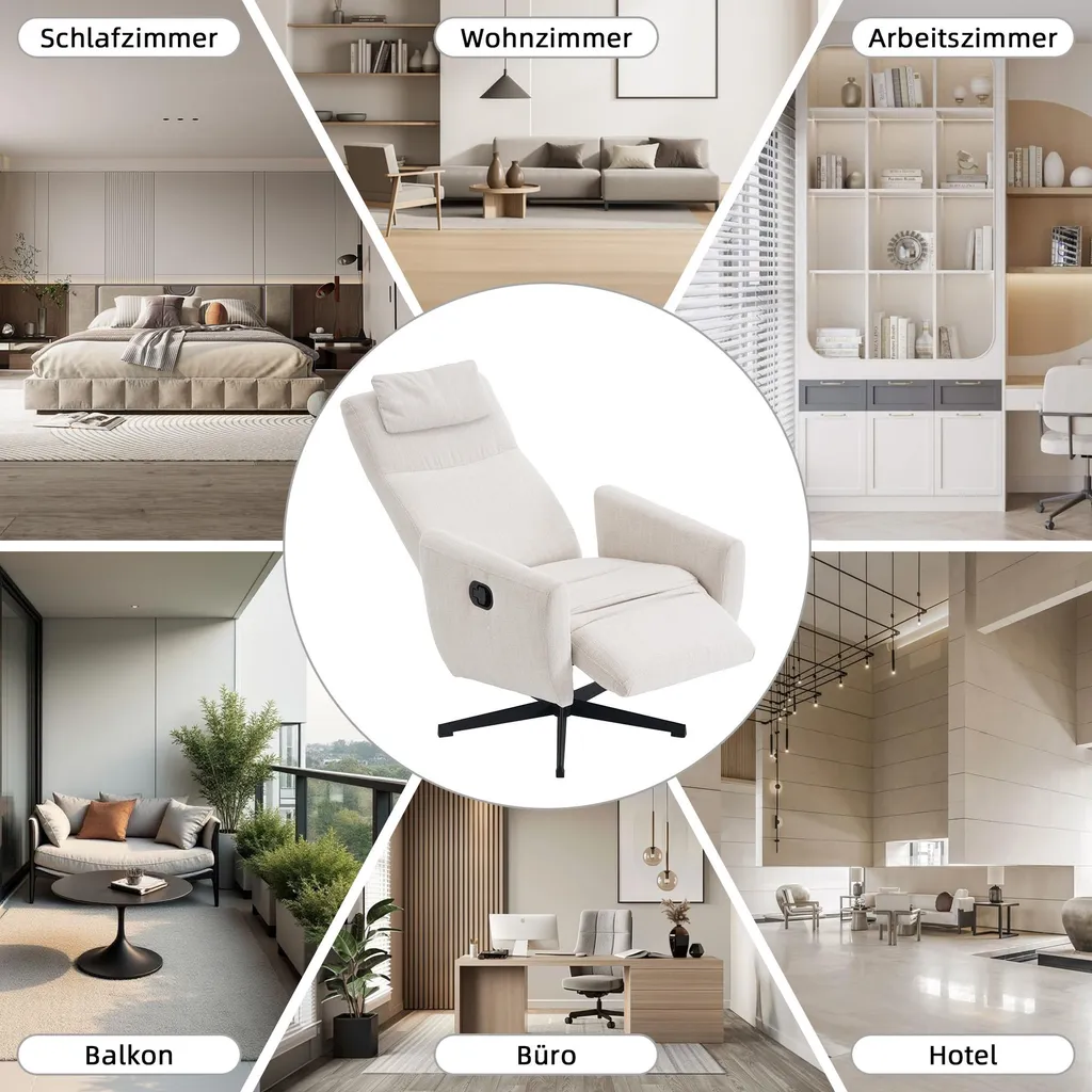Fauteuil Relax Ergonomique Beige : Dites Adieu à la Fatigue du Dos - 7