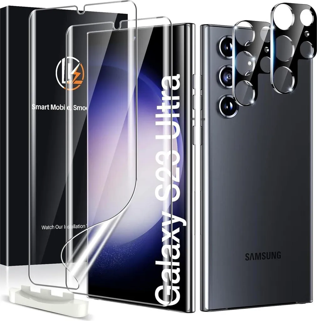 Film TPU Samsung Galaxy S23 Ultra et Verre Trempé Caméra Haute Résistance