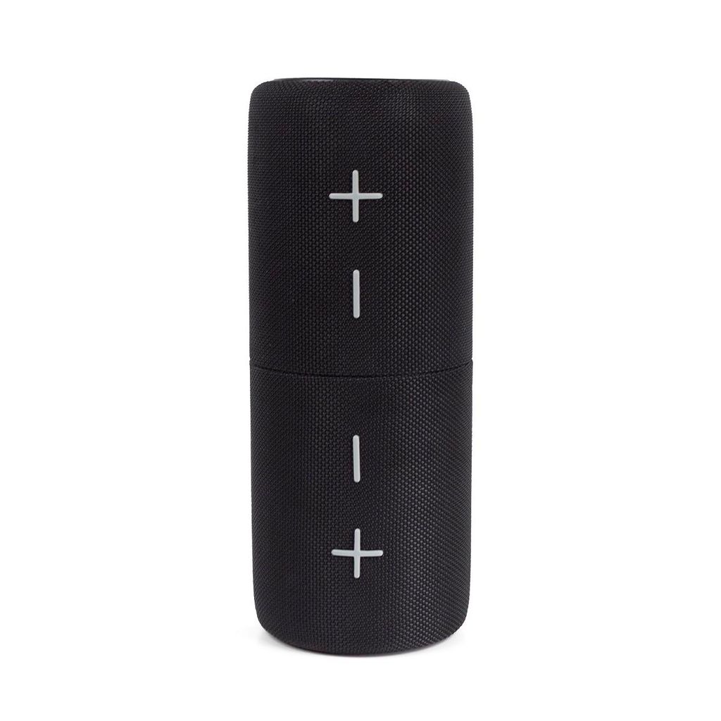 PRIXTON Tragbarer Lautsprecher Aloha Max 40 W, Teilbar 2 in 1, Kraftvoller Stereoklang, Kabellos, 8 Std Akkulaufzeit, Klickverbindung, Schwarz