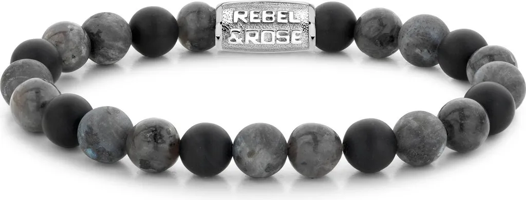 Bracelet en pierres naturelles pour homme et femme Rebel & Rose