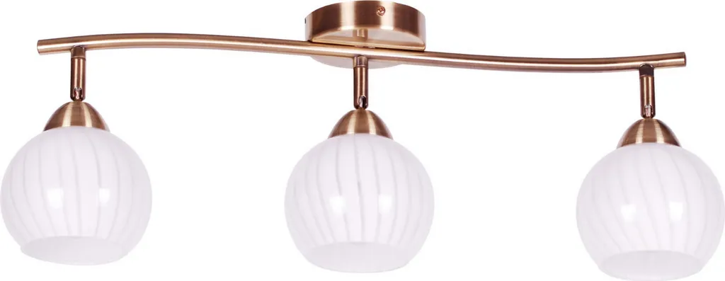 Plafonnier Kaja ATRIA K-C9530A/3 avec 3 Abat-jours Blancs Classiques