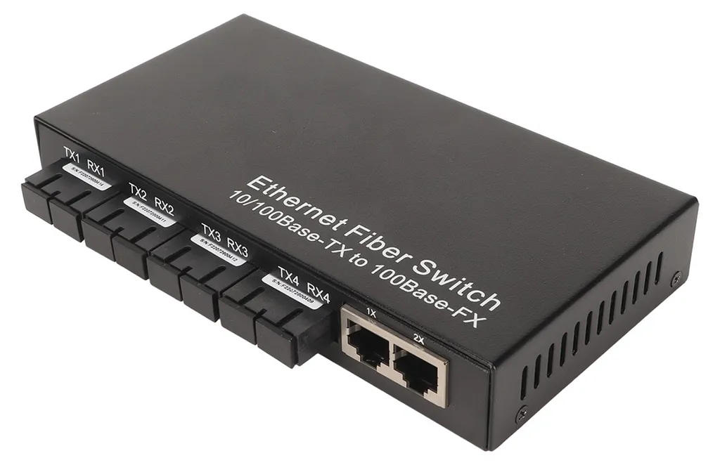 Convertisseur Fibre Monomode 25km SC 1310nm avec Alimentation Prise EU