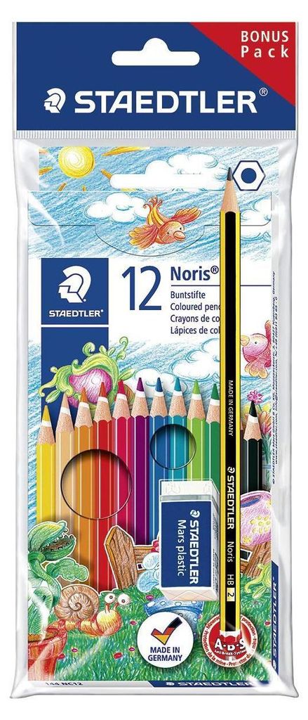 Staedtler Noris Club 144 Set, Czarny, Niebieski, Bordowy, Zdjęcie produktu 