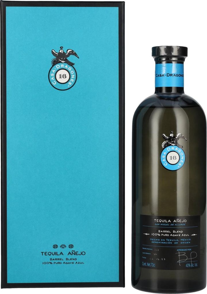 Casa Dragones Tequila AÑEJO Barrel Blend 100% Puro Agave Azul 40% Vol. 0,7l in Geschenkbox