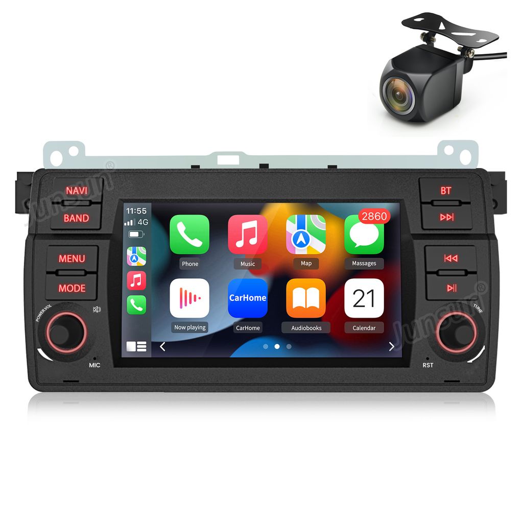 7" Android13 Autoradio 2+32G Carplay android auto Für BMW 3er E46 M3 GPS camera Navi WIFI SWC BT DAB+ SWC USB 4Kern