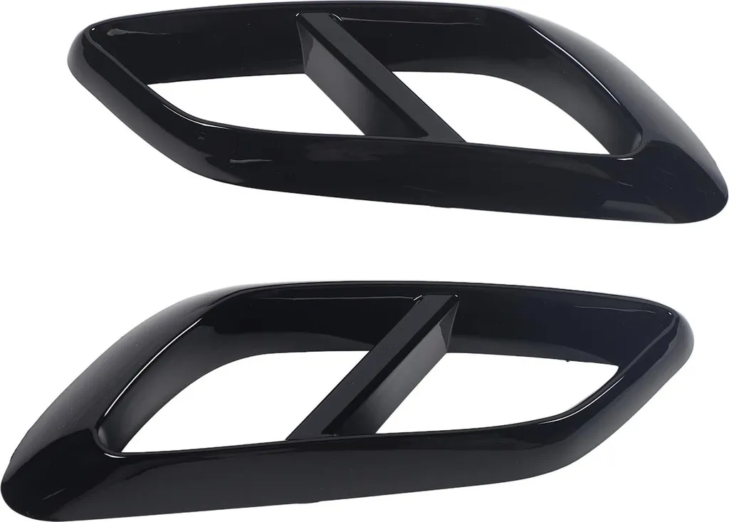 Canules d'échappement Noir Brillant pour Benz Classe E W214 AMG-Line