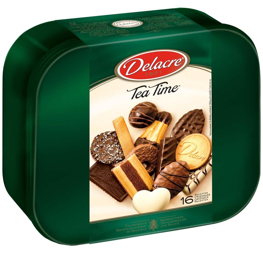 Delacre 455859000 Biscotti Tea Time - barattolo decorativo, Immagine del prodotto 