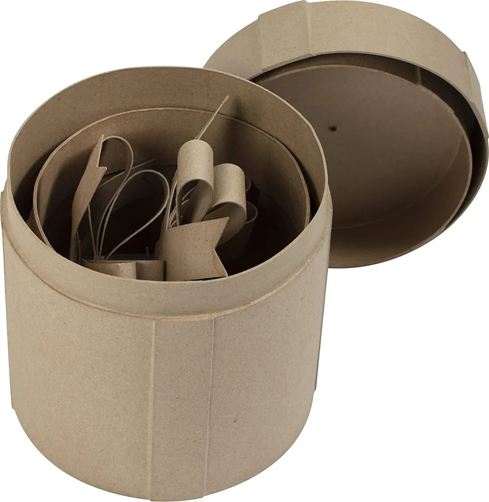 Boîte Cadeau à Décorer Décopatch BT081C : Support Papier Mâché 2pc - 3