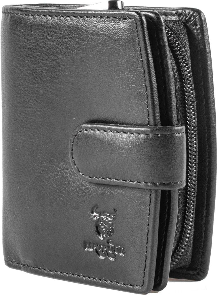 MATADOR | VALENCIA MINI | Portemonnaie Damen Klein Leder Schwarz