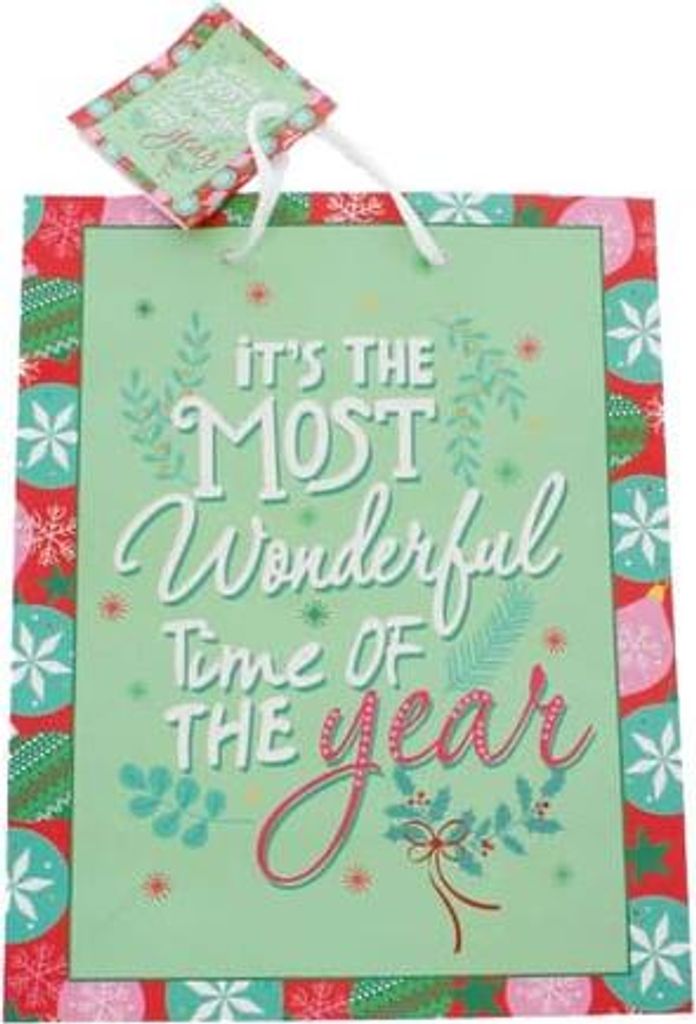 Geschenktasche - Wonderful - Maße ca. 17,8 x 9,8 x 22,9 cm