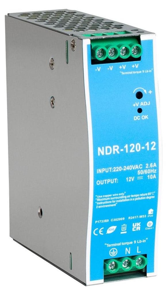 Netzteil 12V DC für DIN-Schiene 120 W
