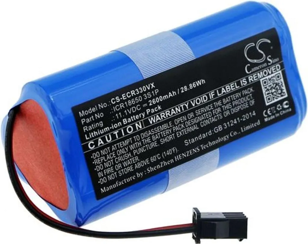 Batterie de Rechange pour Aspirateur Robot Ecovacs CEN330 en Li-Ion
