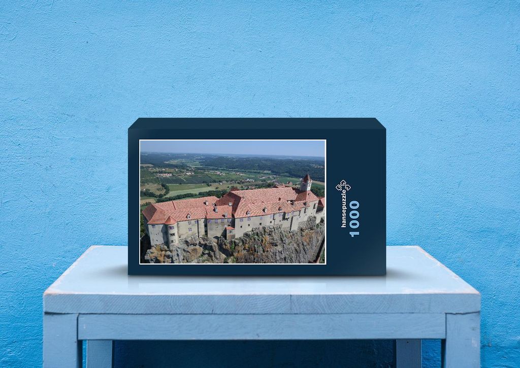 hansepuzzle 23613 - Ritterburg in Österreich Puzzle, 1000 Teile, Reisen, 60,0 x 46,0cm mit hochwertiger Aufbewahrung, Kartonbox & Beutel