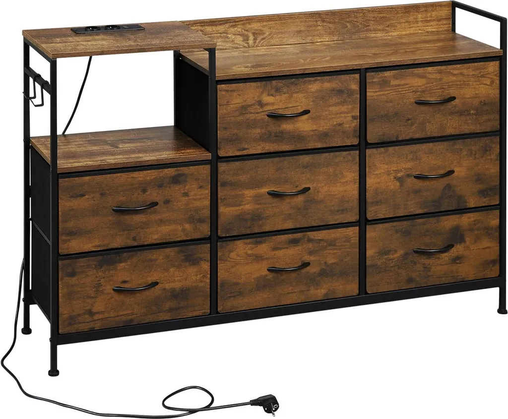 Console de rangement salon pour optimiser l'espace, commode en bois