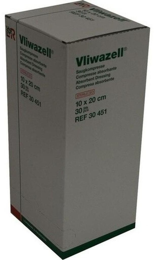 Vliwazell universele, sterk absorberende kompressen, 10 x Productafbeelding 