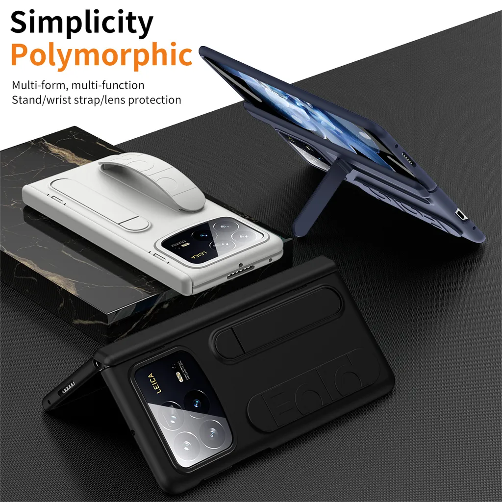 Offerta Custodia Xiaomi Mix Fold 4: Rosa con Supporto e Vetro 9H - 4
