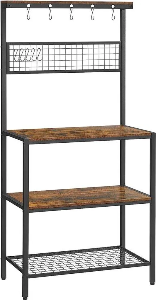 Desserte de cuisine fixe 170 cm bois brun - Organisez tout votre espace