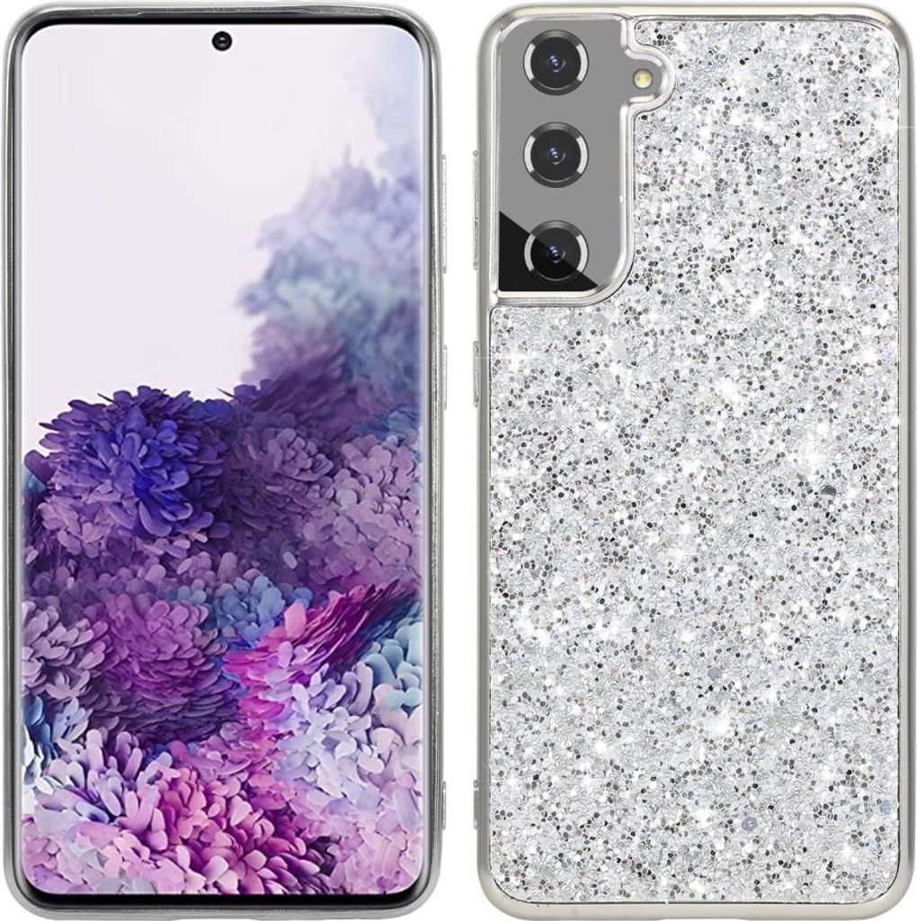 Samsung Galaxy S24 Plus Hülle - Coverup Glitzer Back Cover - Silber