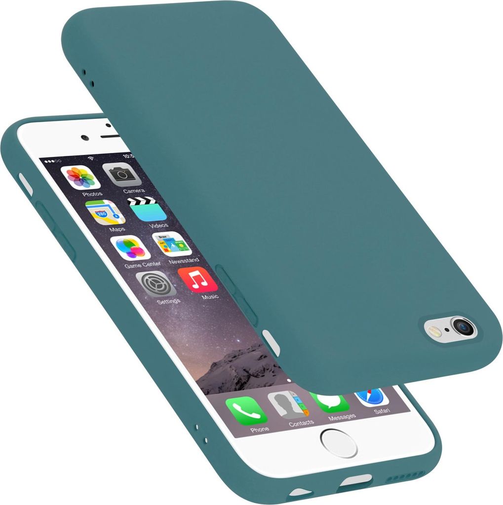 Cadorabo Schutzhülle für Apple iPhone 6 / 6S Hülle in Grün Handyhülle Case Cover TPU Etui