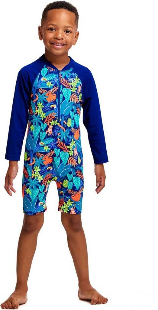 Funky Trunks Go Slothed Uv-schutz Overall Mit Langen Ärmeln Für Kinder Mehrfarbig 4 Years Mehrfarbig 4 Years