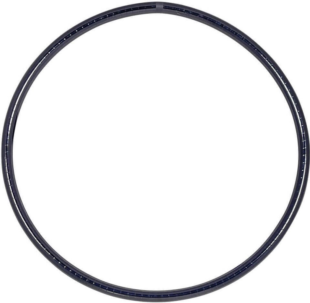 Metallic Hula Hoop Reifen, Ø100cm Schwarz