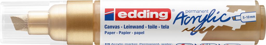 edding 5000 "Acrylmarker - Breit", Strichbr. 5-10mm Reichgold