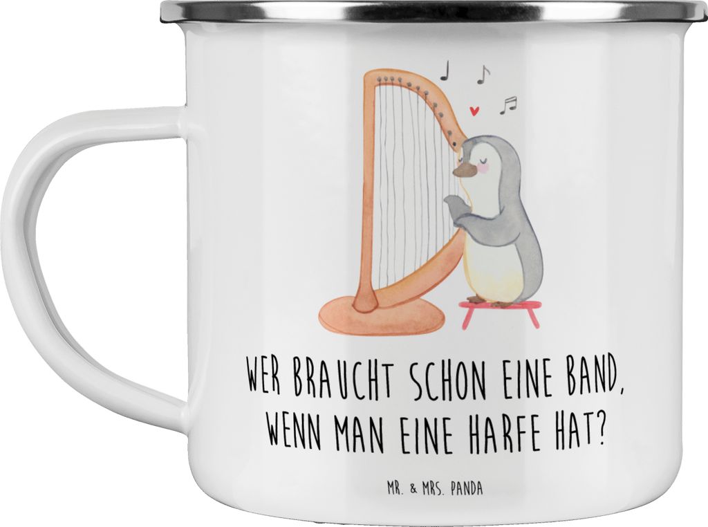 Mr. & Mrs. Panda Pott Harfenzauber - Weiß - Geschenk, Produktbild 