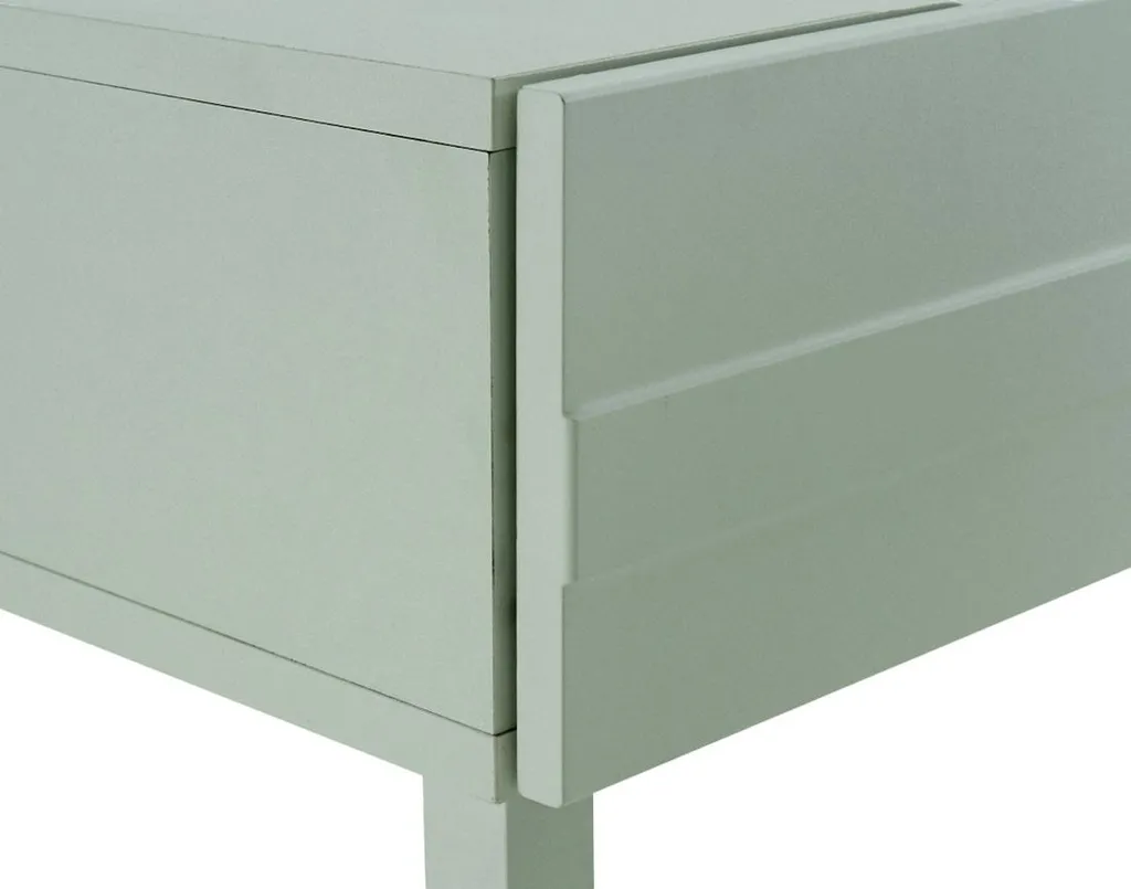 Table basse Sofia vert sauge 110 cm pour salon moderne avec rangement - 5