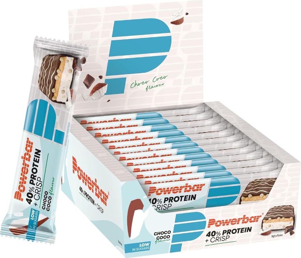Powerbar - 40% Protein+Crisp 12x 40g - Chocolate - Coconut Produktbild 