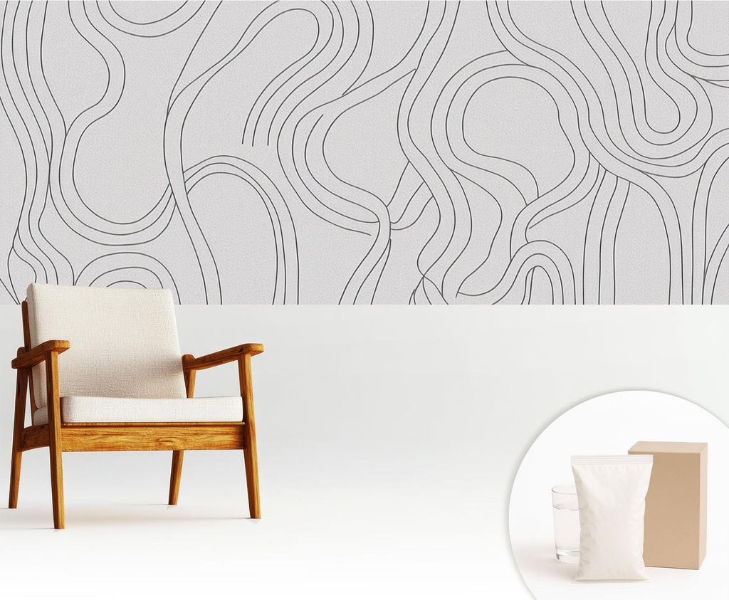 Fototapete - 250x104 cm - Tapete - Wandtapete - Wandbilder - Dekofolie - Tapete Folie - Wand - Dekoration - Wohnzimmer - -Linien