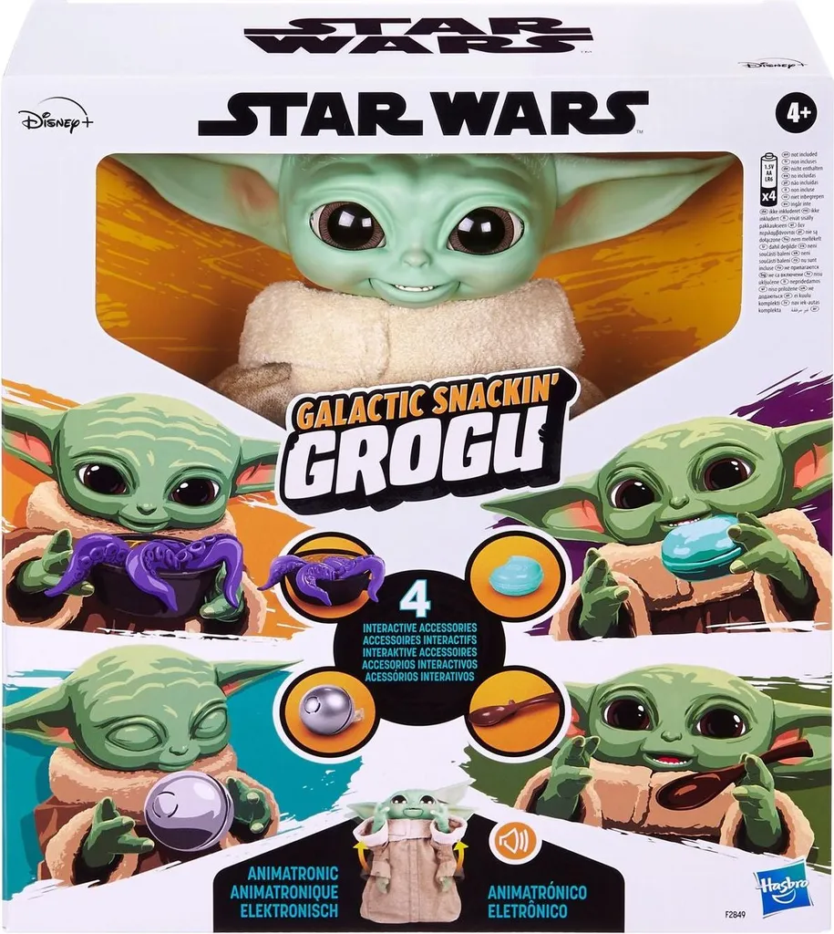 Grogu Interactif 23,5 cm : Effets Sonores et Mouvements Star Wars