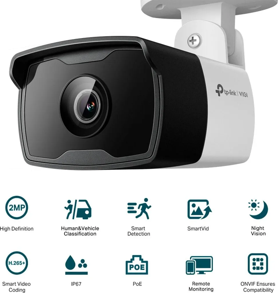 Telecamera IP 2MP Tp-Link Vigi C320I(2,8mm) Bullet PoE Professionale
