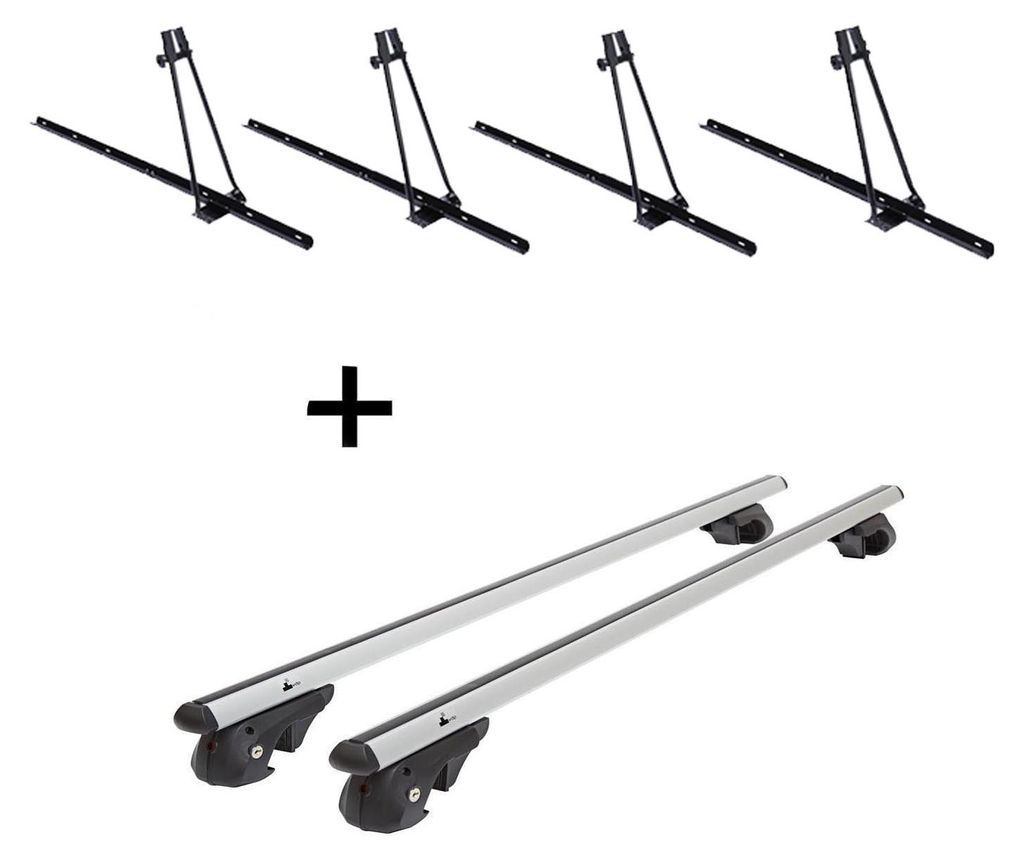 4x Fahrradträger ORION + Relingträger VDP004 XL kompatibel Produktbild 