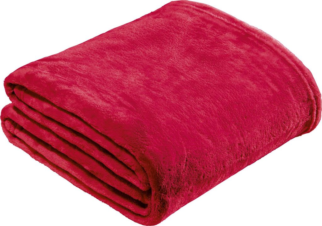 REDBEST Wohndecke Amarillo" rot 130x180 cm" Produktbild 