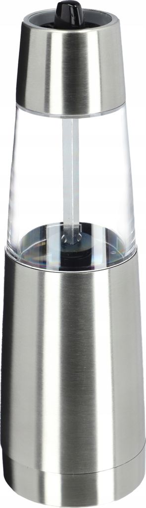 KADAX Elektrische Salz und Pfeffermühle "Jukon", Gewürzmühle aus Edelstahl mit Keramik Mahlwerk, Silber