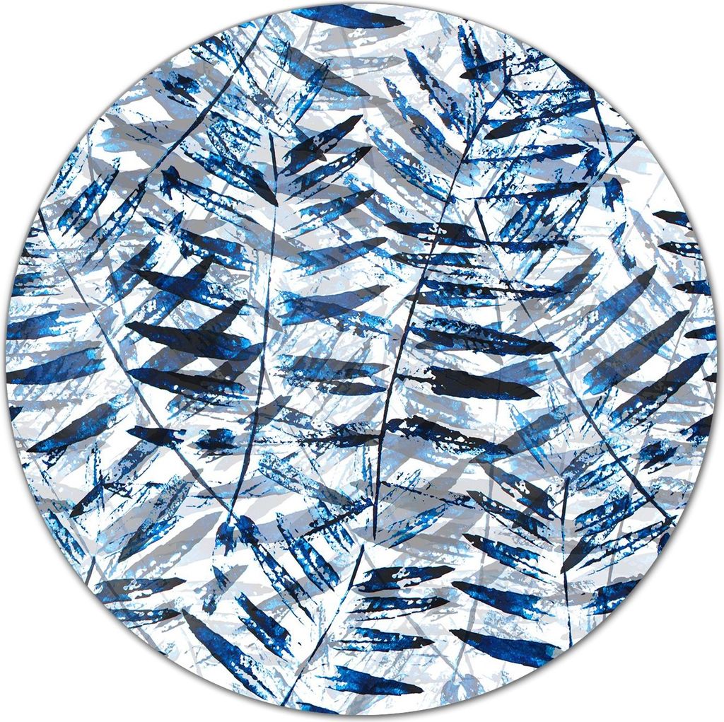 Herd-Abdeckplatte Glas Schneidebrett Ceranfeld-Abdeckung - 40 cm - Tropische Blätter