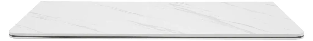 Bureau mural rabattable blanc 80x40 cm - Table murale gain de place
